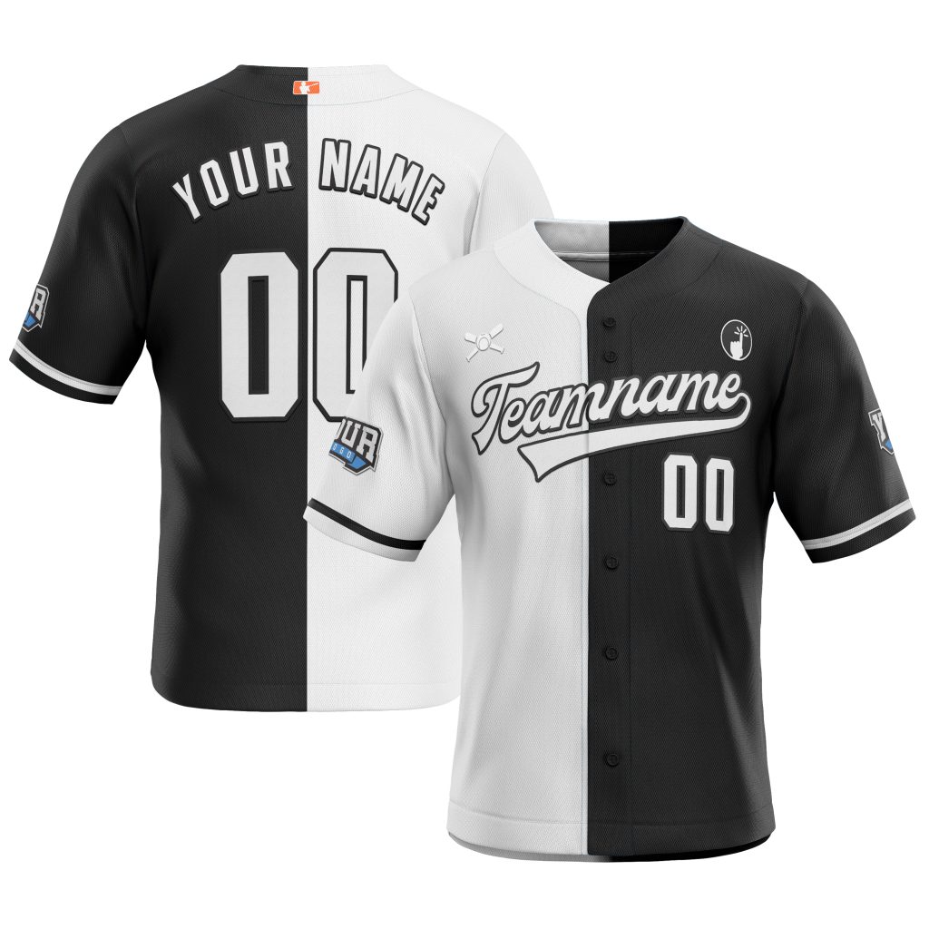 Split Fashion Baseball Jersey