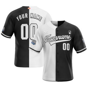 Split Fashion Baseball Jersey
