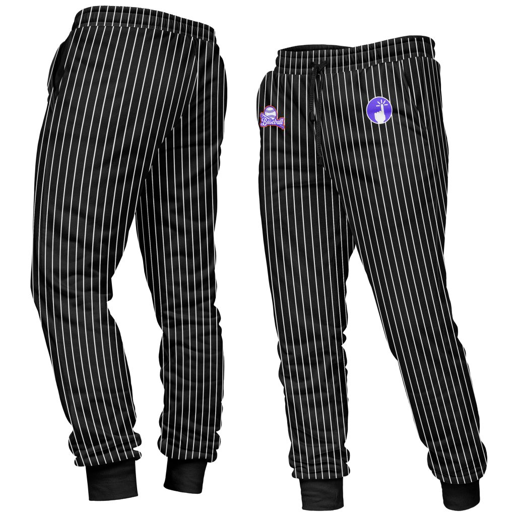 Pinstripe Jogger Sweatpants